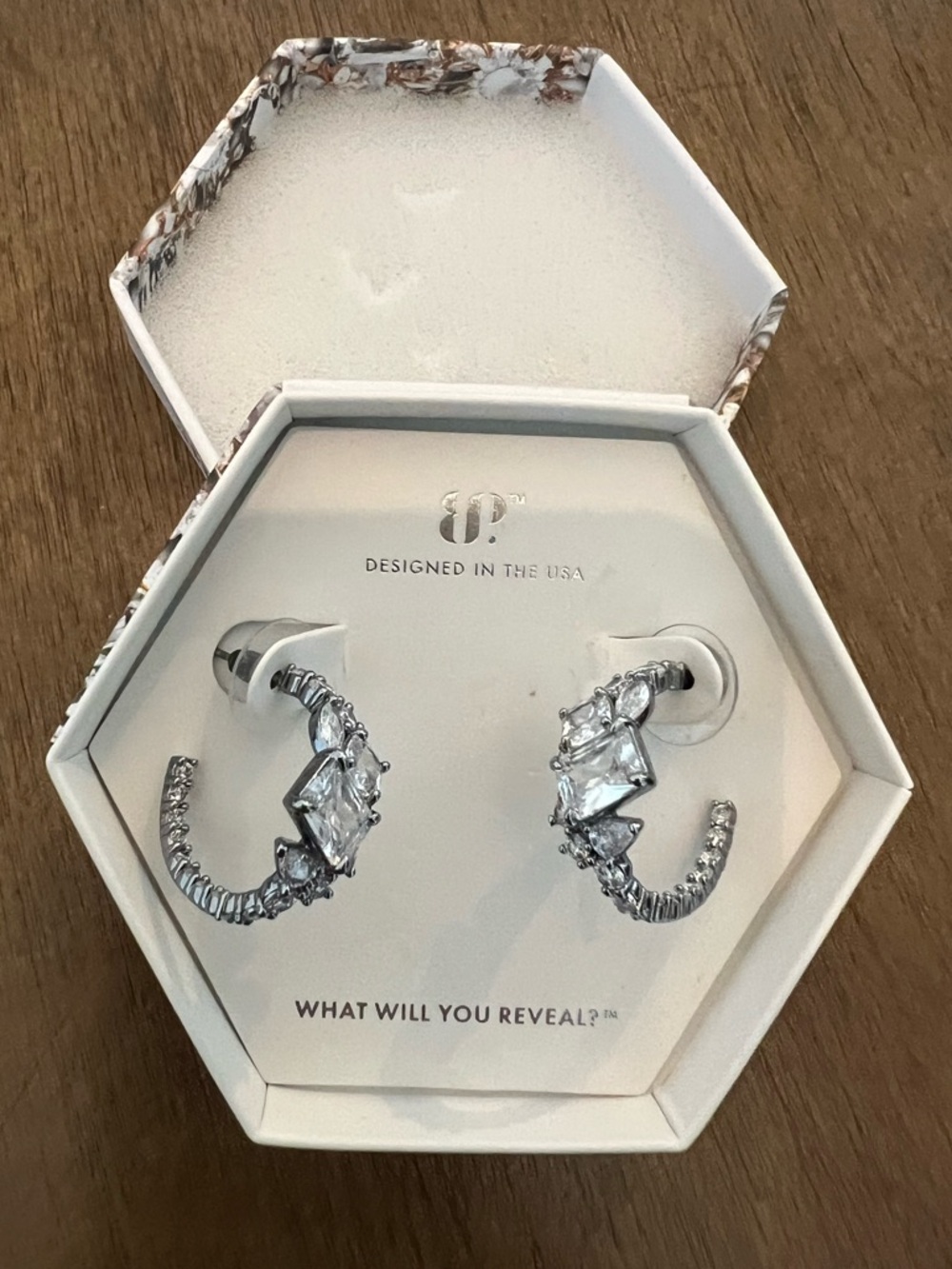 🇺🇸$5🇺🇸Bomb Party Jewelry Crystal and Silver Tone April 2025 Collection Earrings